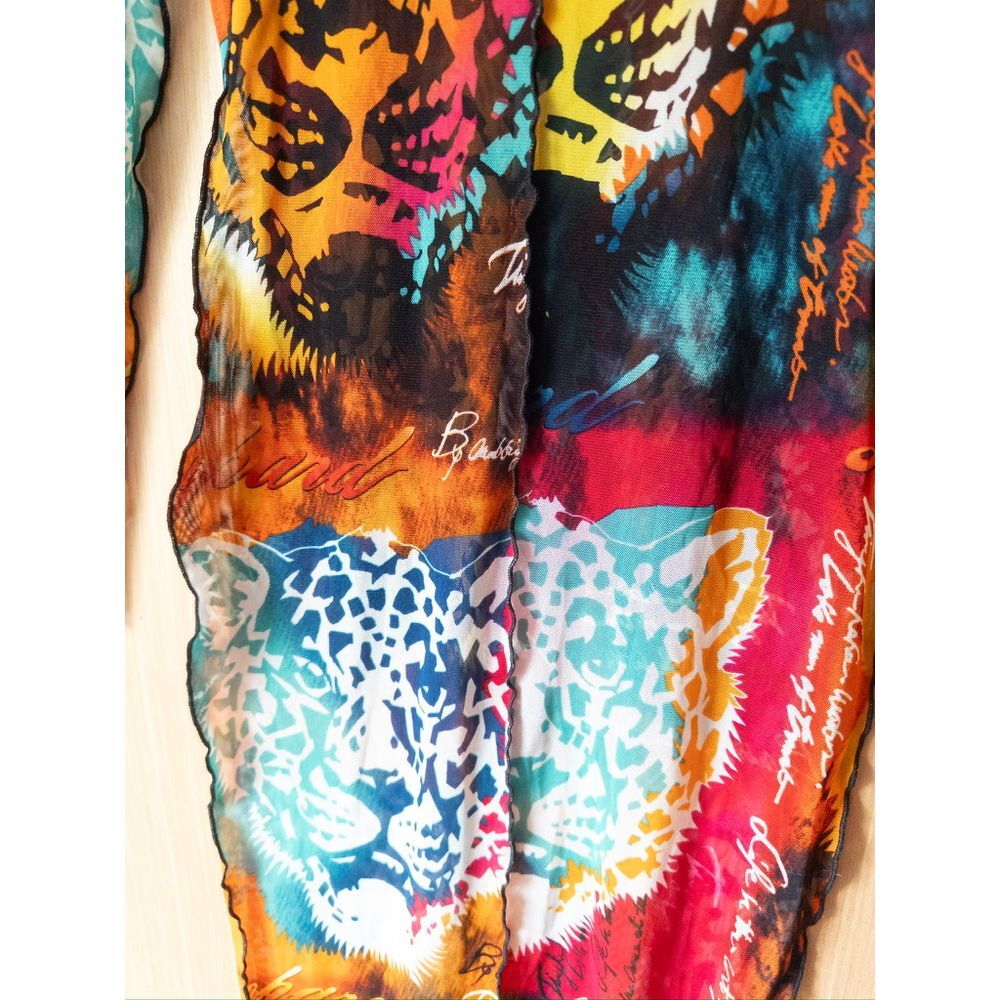 April Vibrant Leopard Print Bodycon Dress Multi-Color Wild Animal Pattern Small - Picture 2 of 7